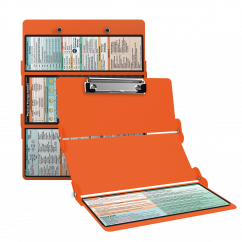 WhiteCoat Clipboard® Trifold - Orange Physical Therapy Edition